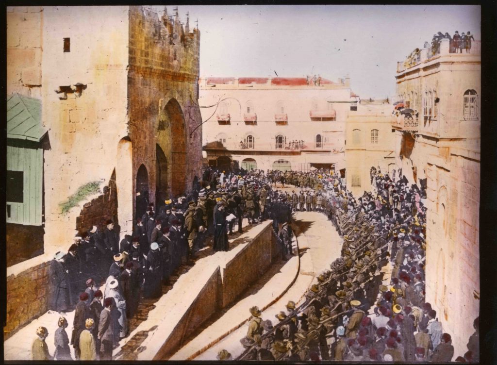 Official surrender ceremony, Jaffa Gate, 11 December 1917